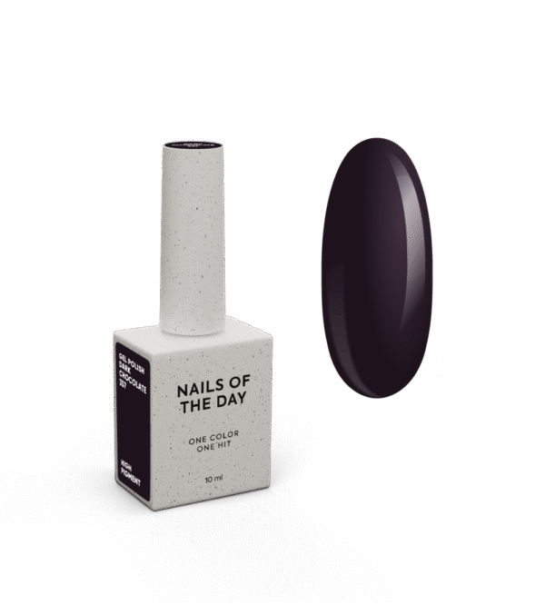 NOTD_Dark chocolate 357 gel polish_Product card NAILSOFTHEDAY Let's special Dark Chocolate- 357 10ml