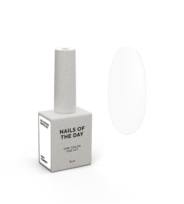 NOTD_White 001 gel polish_Product card NAILSOFTHEDAY Let's special White-001 10ml