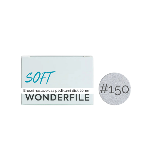WF SOFT Brusne nalepke za disk 20mm, grit #150, 50kos