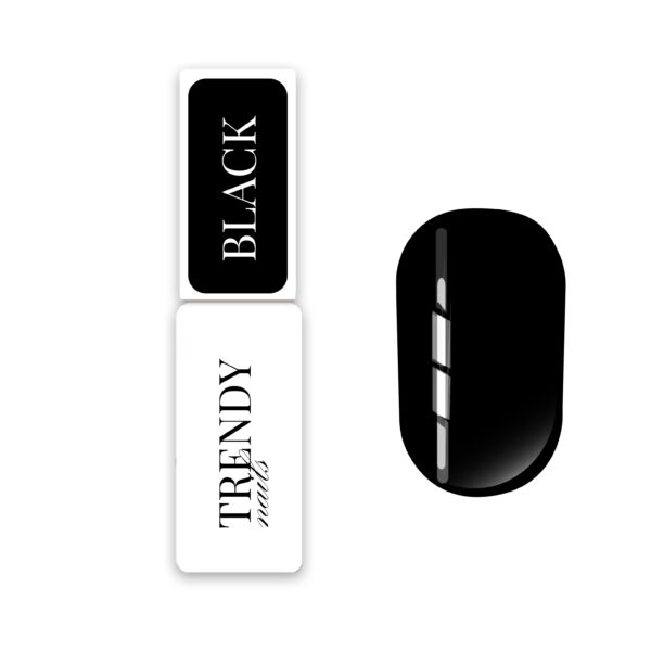 Trendy nails BLACK Gel polish 8ml