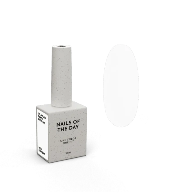 NAILSOFTHEDAY Gel Polish French WHITE 002 10ml