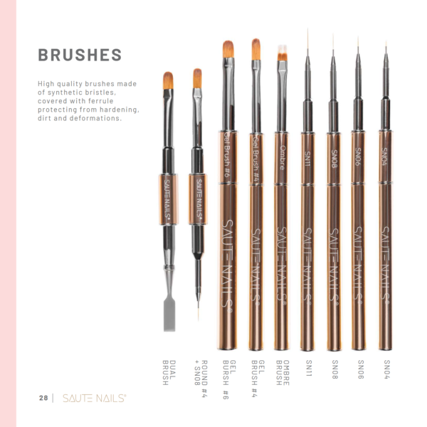BRUSH SAUTE NAILS Čopič SN08