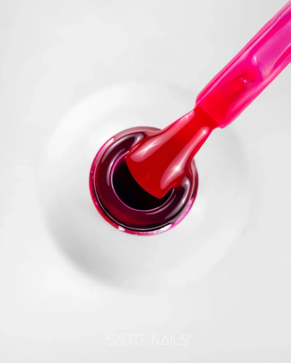 GLASS PINK GEL LAK SAUTE NAILS Glass MAROON 8ml