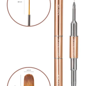 dual čopič gel + art SAUTE NAILS Kolekcija FRUIT CRUSH 4x 8ml
