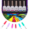 glass_effect SAUTE NAILS Kolekcija GLASS MUSE 6x 8ml