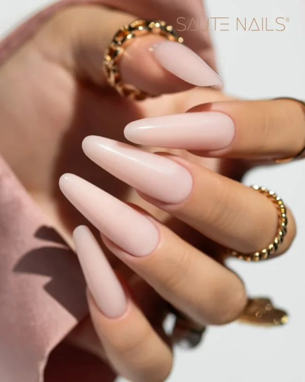 light pink nails SAUTE NAILS One Touch LIGHT PINK GEL