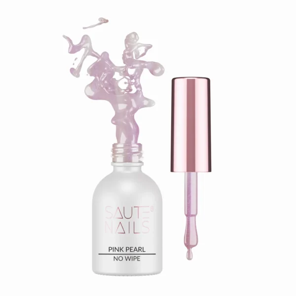 pink_pearl_top SAUTE NAILS Pink Pearl Top no wipe 8ml