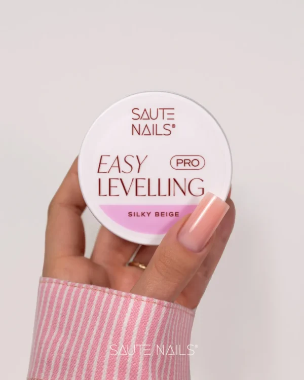 silky beige . SAUTE NAILS Easy Leveling Pro SILKY BEIGE