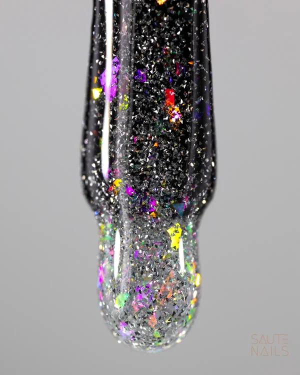 silver_flash_v2 SAUTE NAILS Silver Flash Top no wipe 8ml