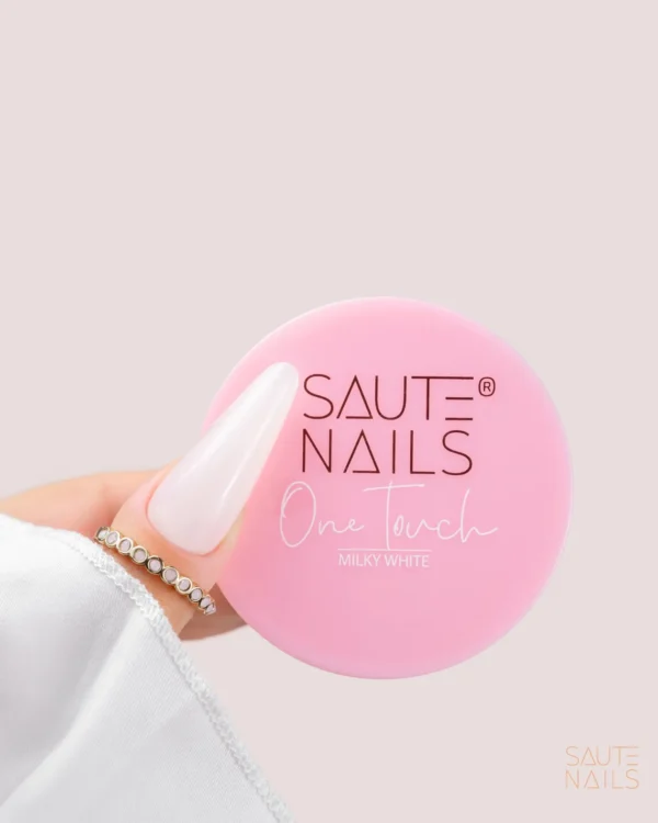 milky white SAUTE NAILS One Touch MILKY WHITE GEL