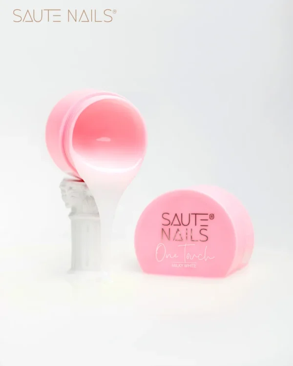 milkywhite gel SAUTE NAILS One Touch MILKY WHITE GEL