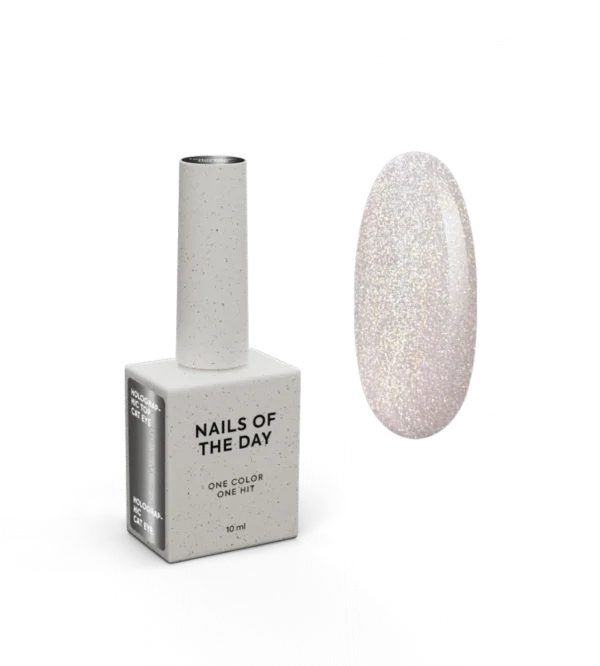 HOLOGRAPHIC CAT EYE TOP NAILSOFTHEDAY Holographic Top Cat eye 10ml